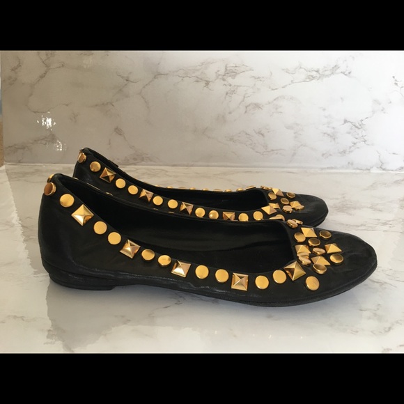 Tory Burch Riveted Leather Ballet Flats- Very Good Condition - Picture 4 of 5